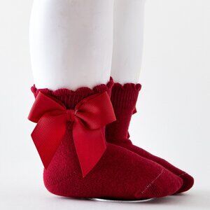 4 Pairs Set Toddler girl Ankle socks ankle socks Preschool girl bow socks